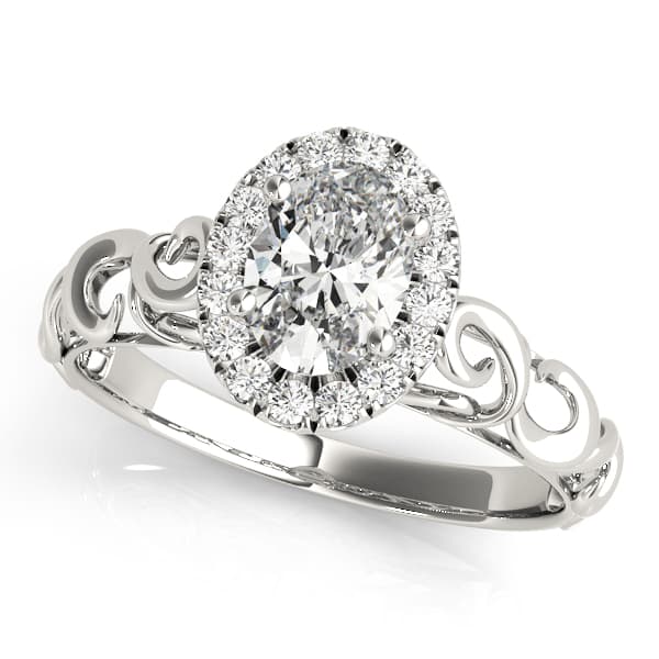Engagement Rings Solitaires Any Sh in 10k White Gold