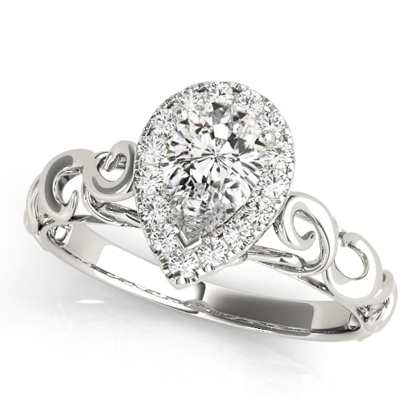 Engagement Rings Solitaires Any Sh in 10k White Gold