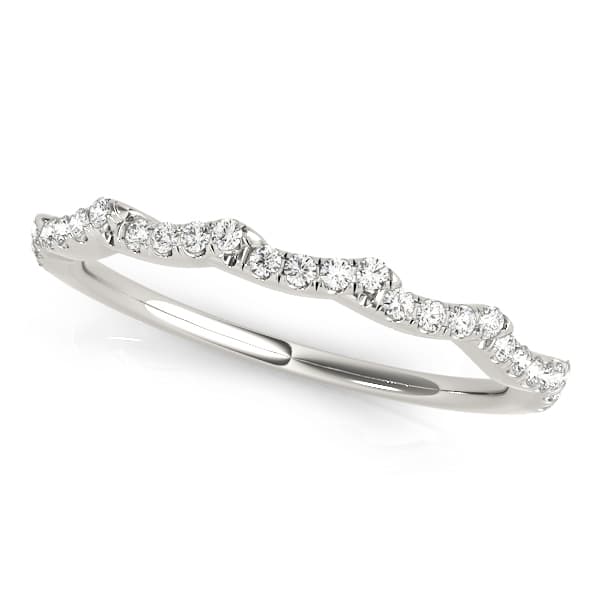 Wavy Wedding Band (1/8 ct. tw.) — View 1