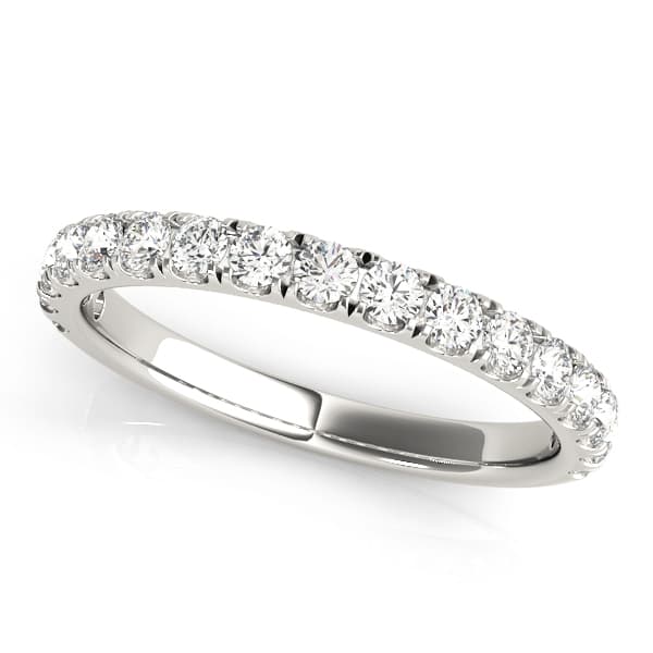 Straight Split Prong Wedding Band — 1 CT (0.98 ct. tw.) — View 1