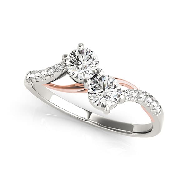 Two Stone Ring — 3/4 CT (1/8 ct. tw.) — View 1
