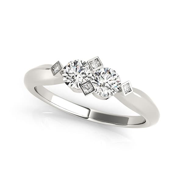 2-Stone Round Fashion Ring — 1/4 CT (0 ct. tw.) — View 1