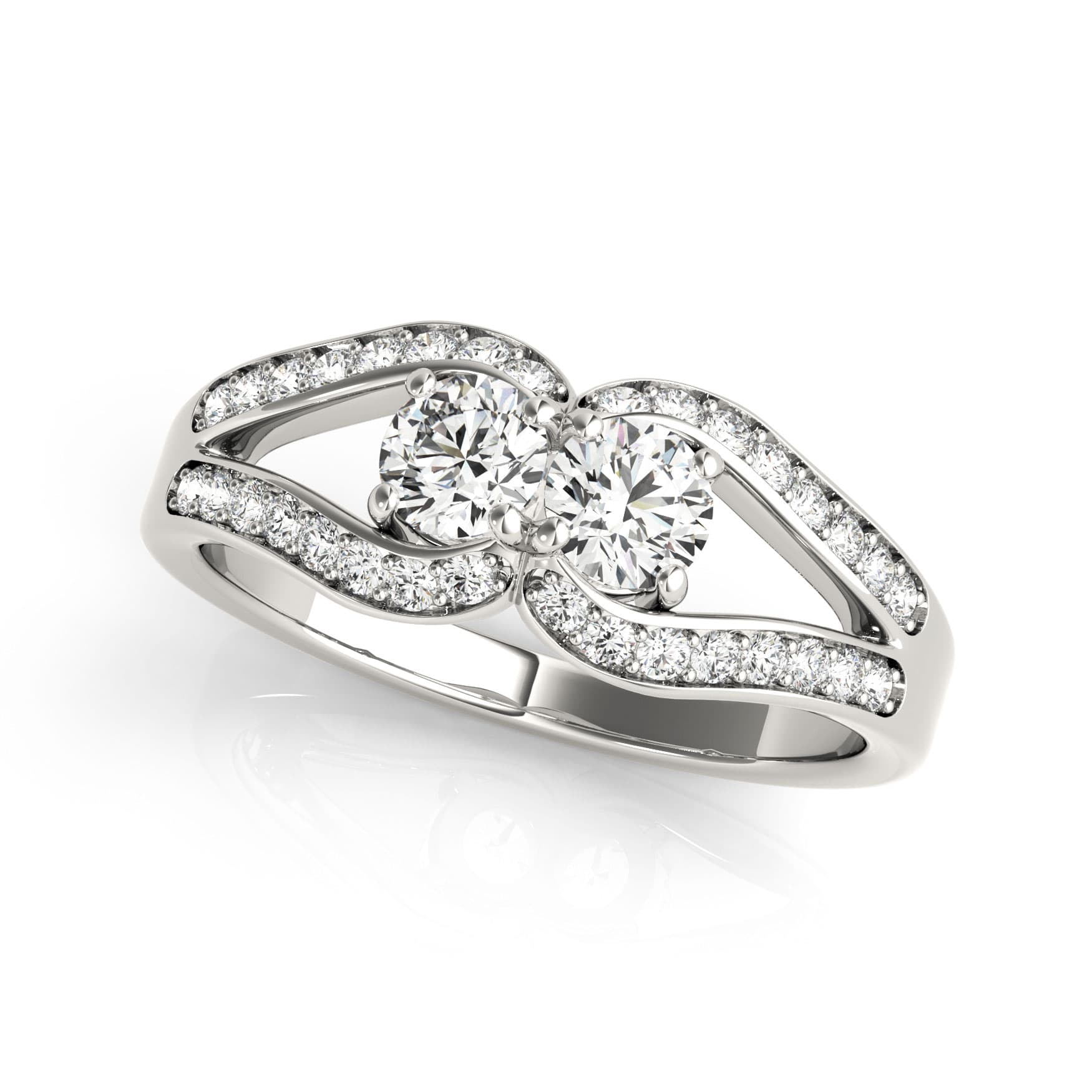 Two Stone Ring — 1/4 CT (1/4 ct. tw.) — View 1