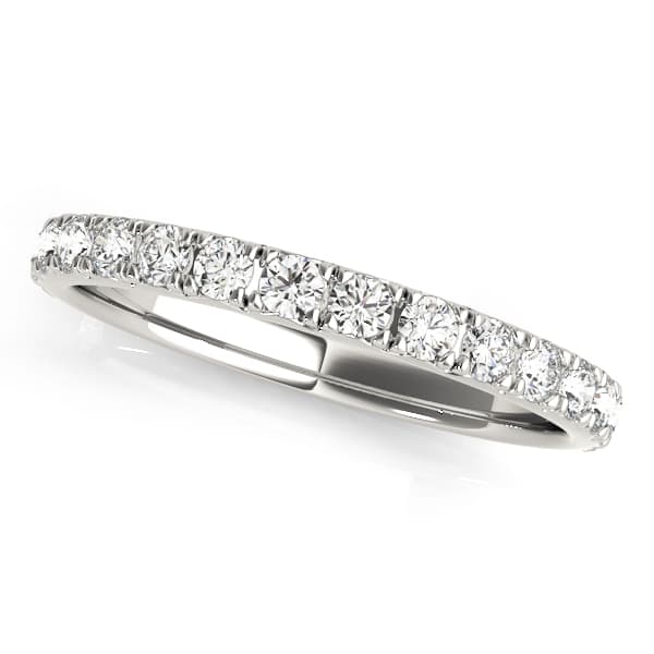 French-Cut Round Diamond Wedding Band (3/8 ct. tw.) — View 1