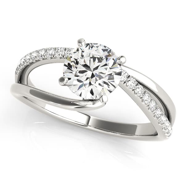 Bypass Engagement Ring — style 84867 in 10k White Gold