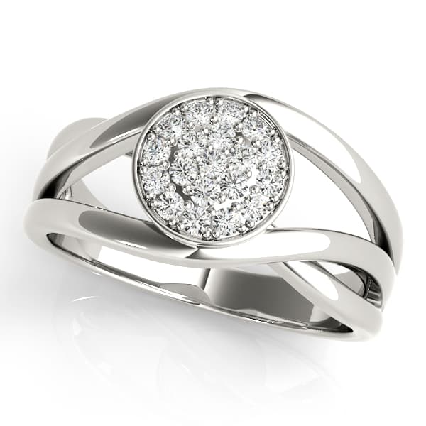 Bezel Set Cluster Fashion Band (1/8 ct. tw.) — View 1