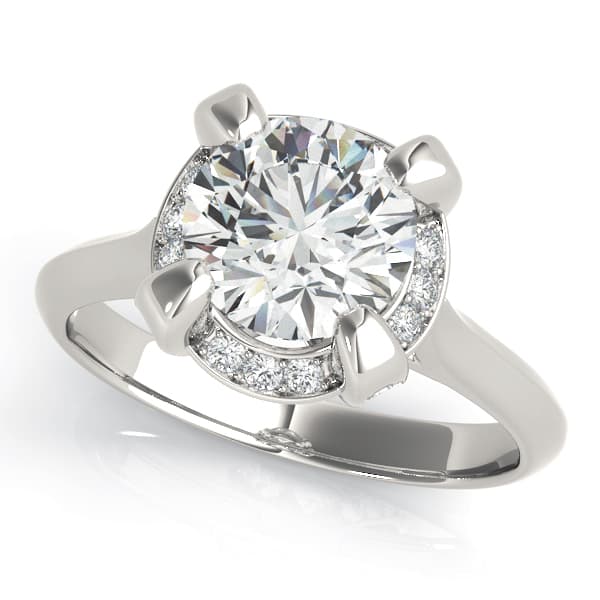 Engagement Ring in 10k White Gold