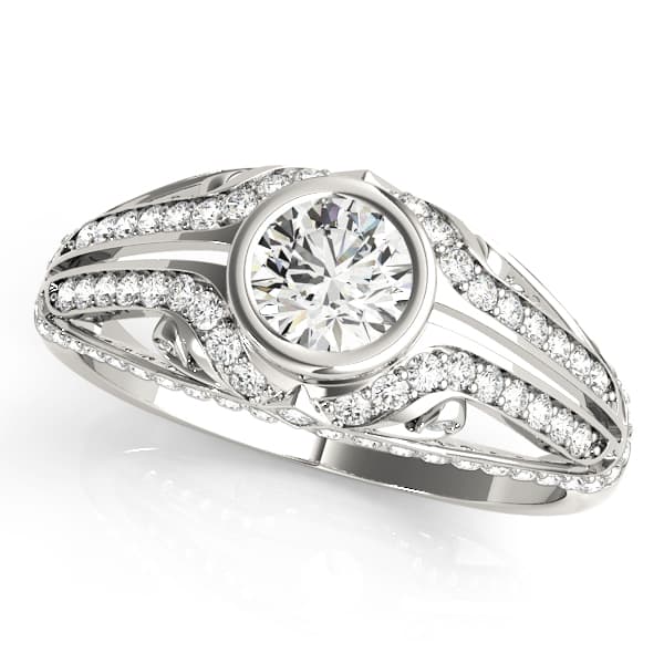 Engagement Ring in 10k White Gold