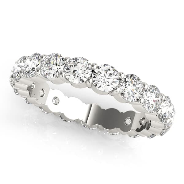 Shared Prong Eternity Wedding Bands — .40 PT (5.2 ct. tw.) — View 1