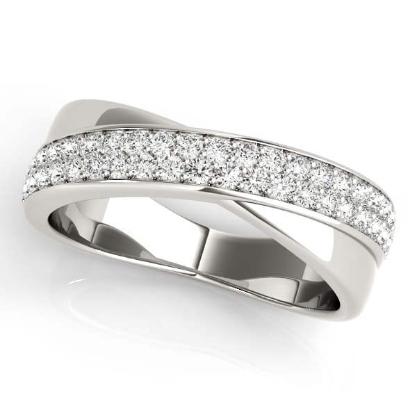 Double Row Twisted Wedding Bands (0.4 ct. tw.) — View 1
