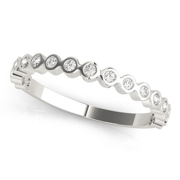 Stackable Bezel Set Band (1/8 ct. tw.) — View 1