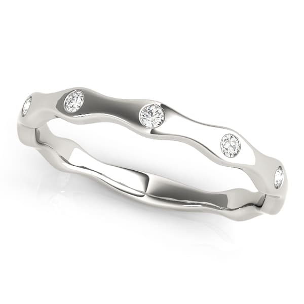 Bezel Set Stackable Band (1/8 ct. tw.) — View 1
