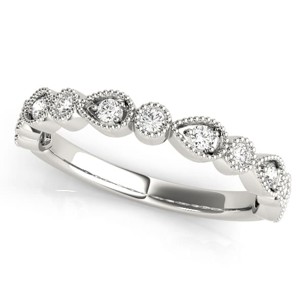 Alternating Pear &amp; Round Diamond Band (0.16 ct. tw.) — View 1