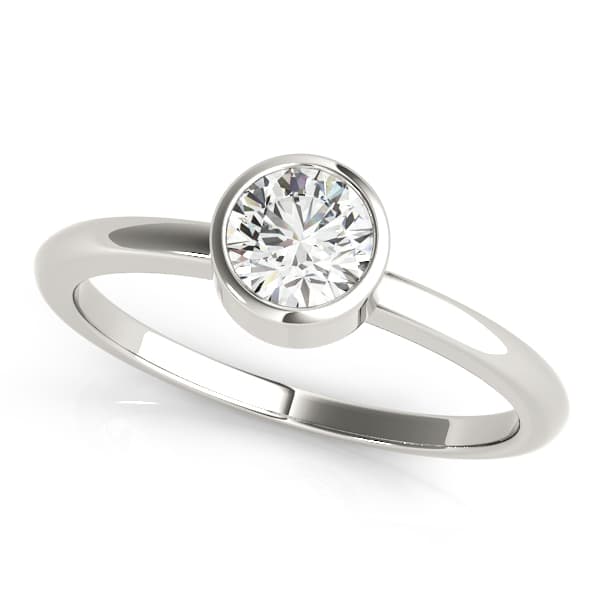 Engagement Ring in 10k White Gold