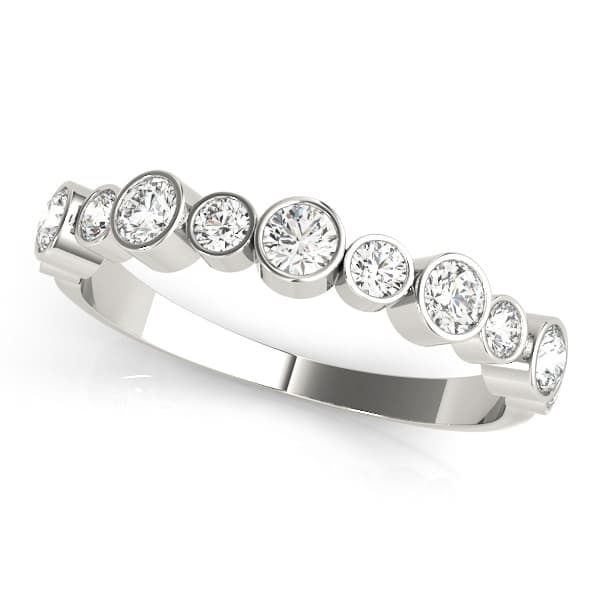 Bezel Set Diamond Wedding Band (0.47 ct. tw.) — View 1