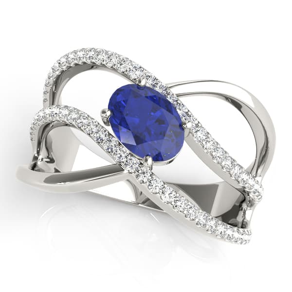 Double Row Split Shank Oval Fashion Rings (0.29 ct. tw.) — View 1