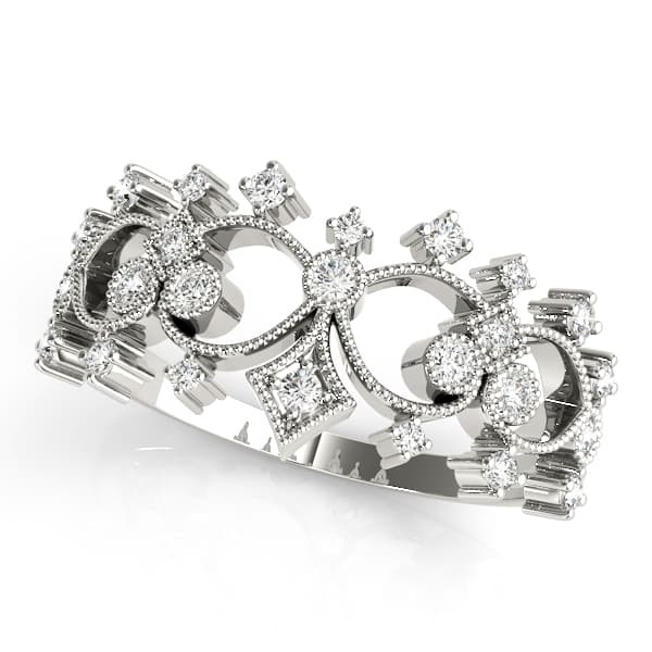 Vintage Inspired Milgrain Filigree Fashion Rings (0.22 ct. tw.) — View 1
