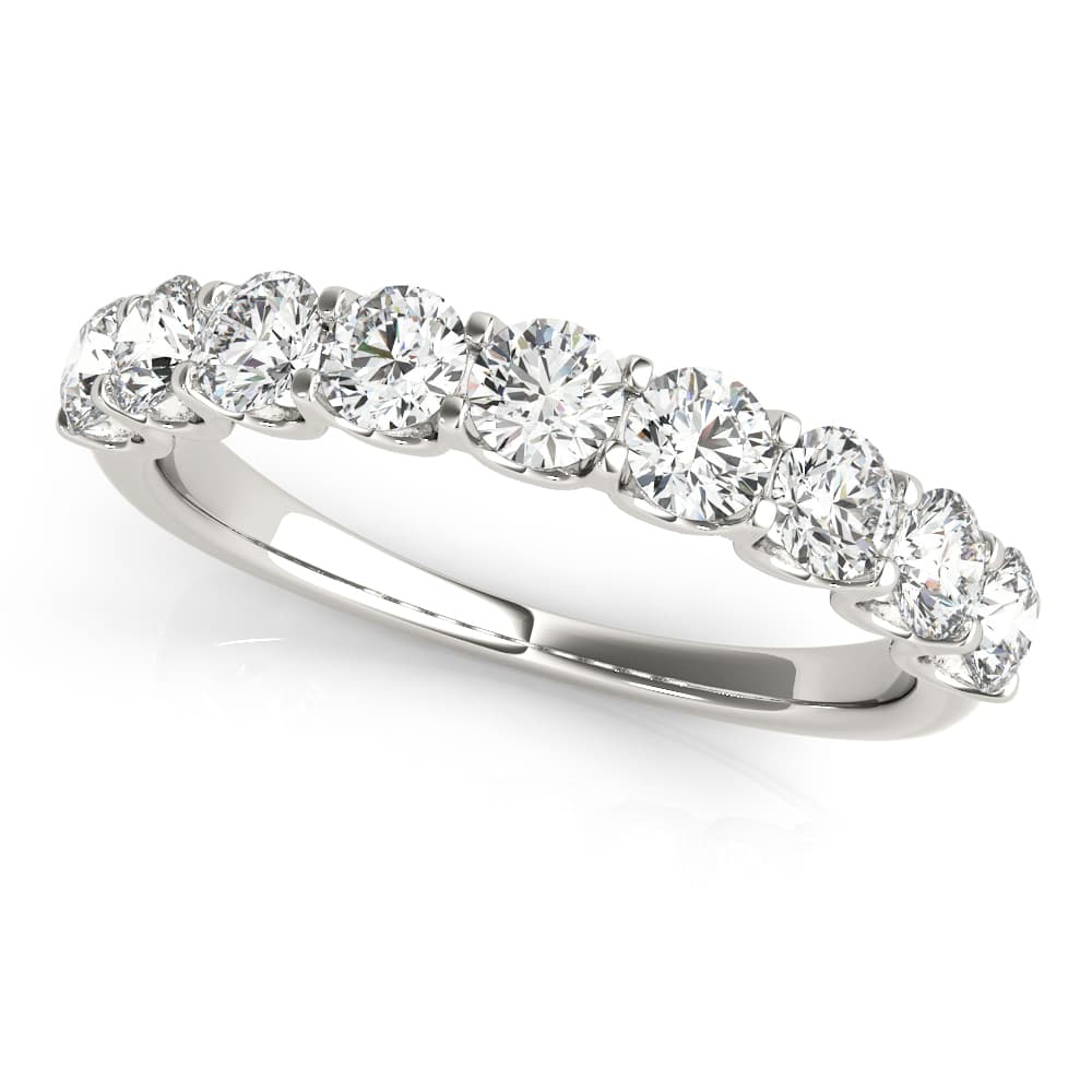 Shared Prong Wedding Band — 1 CT (0.99 ct. tw.) — View 1