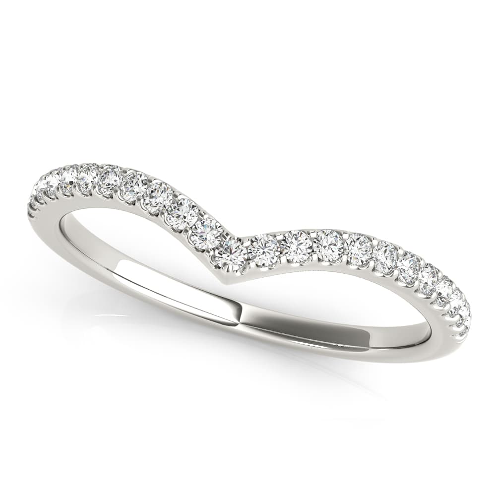 Chevron Diamond Wedding Band (0.19 ct. tw.) — View 1