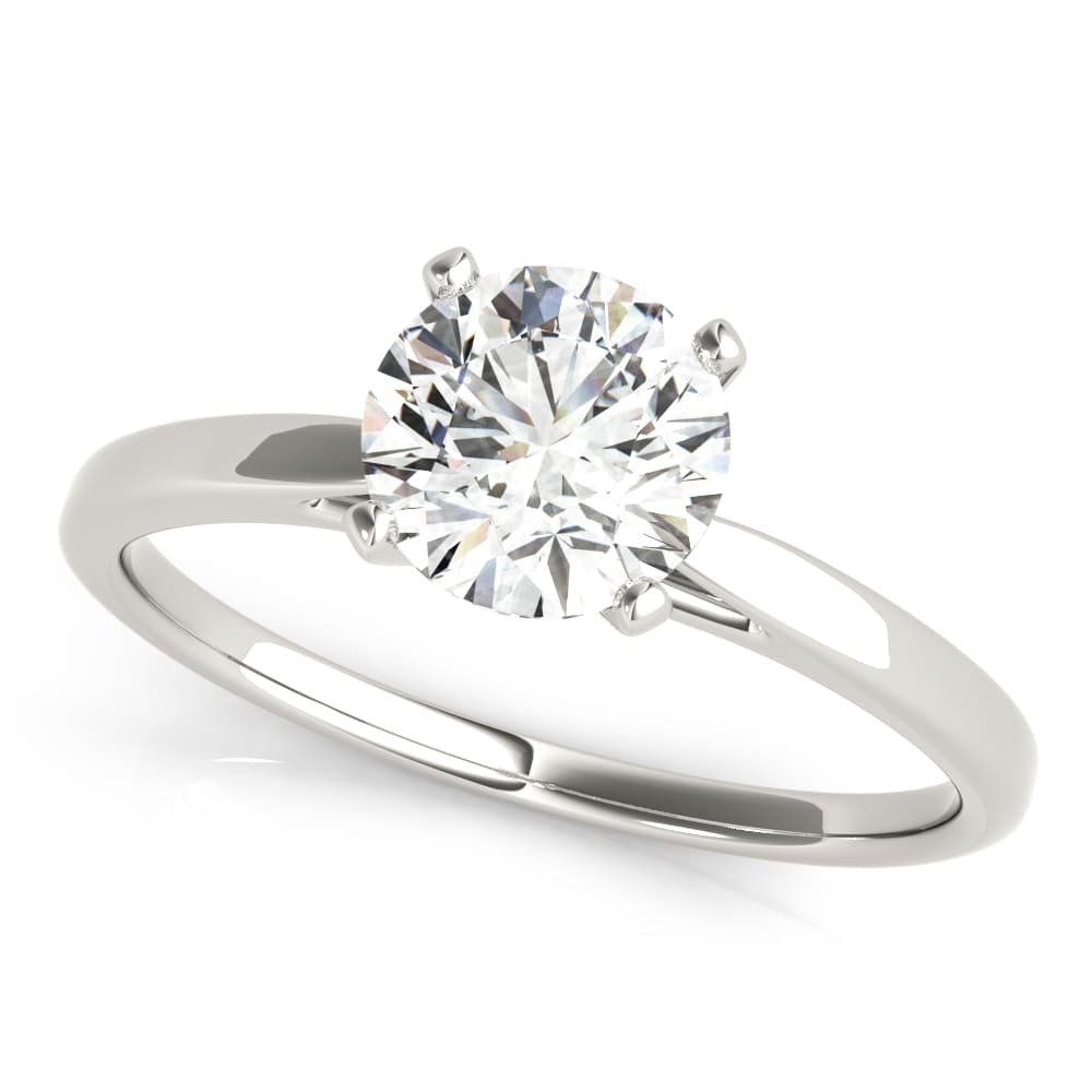 Cathedral Engagement Ring — style 85147 in 10k White Gold