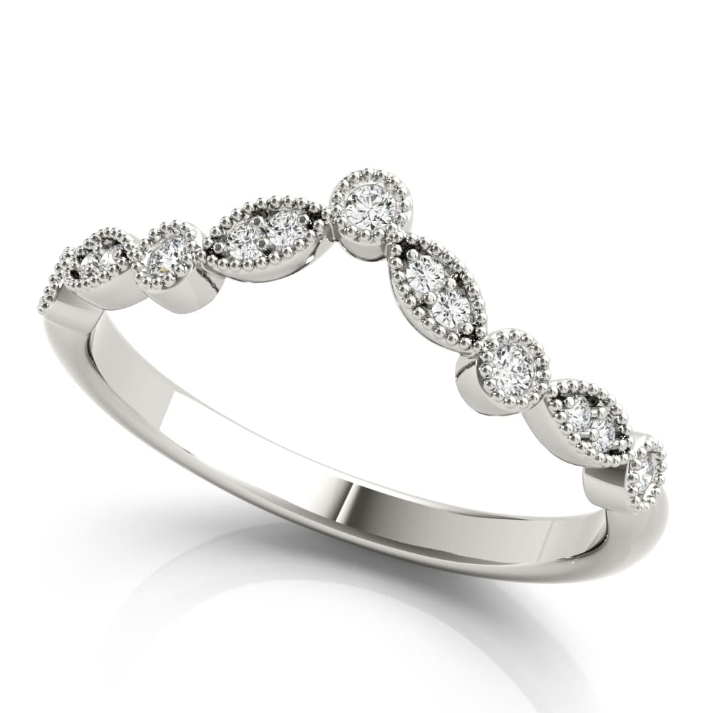 Diamond Chevron Wedding Band (1/8 ct. tw.) — View 1