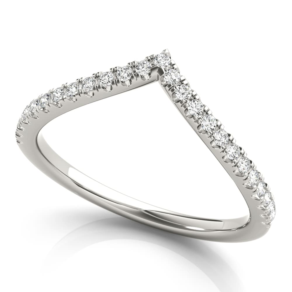 Diamond Chevron Wedding Band (0.19 ct. tw.) — View 1