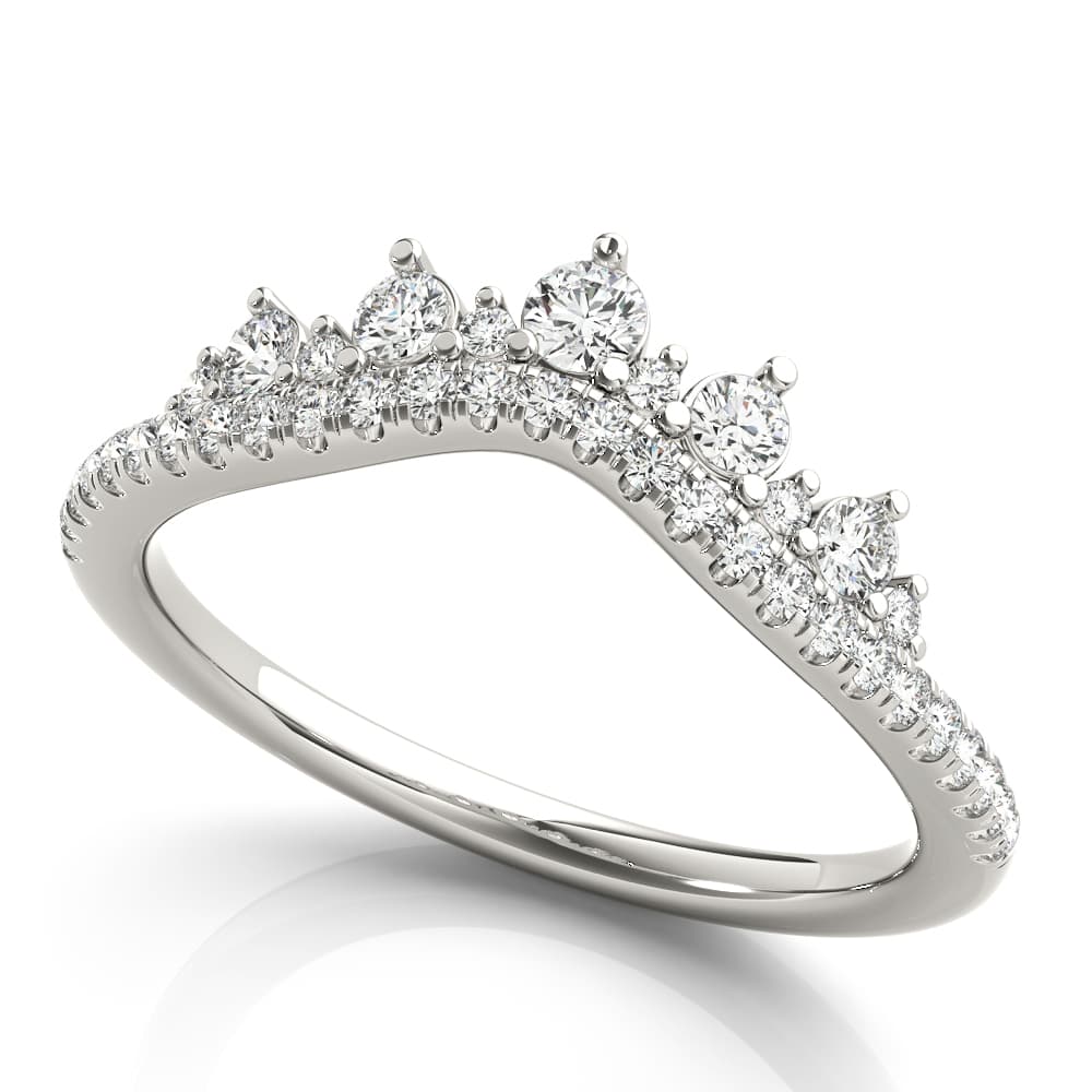 Diamond Chevron Wedding Band (3/8 ct. tw.) — View 1