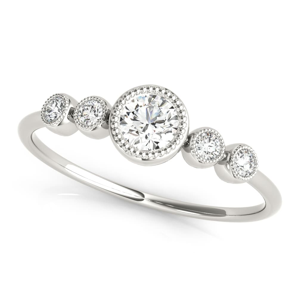 Milgrain Bezel Set Fashion Ring (0.07 ct. tw.) — View 1
