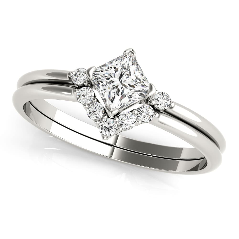 Fashion Ring Square Center (1/8 ct. tw.) — View 1