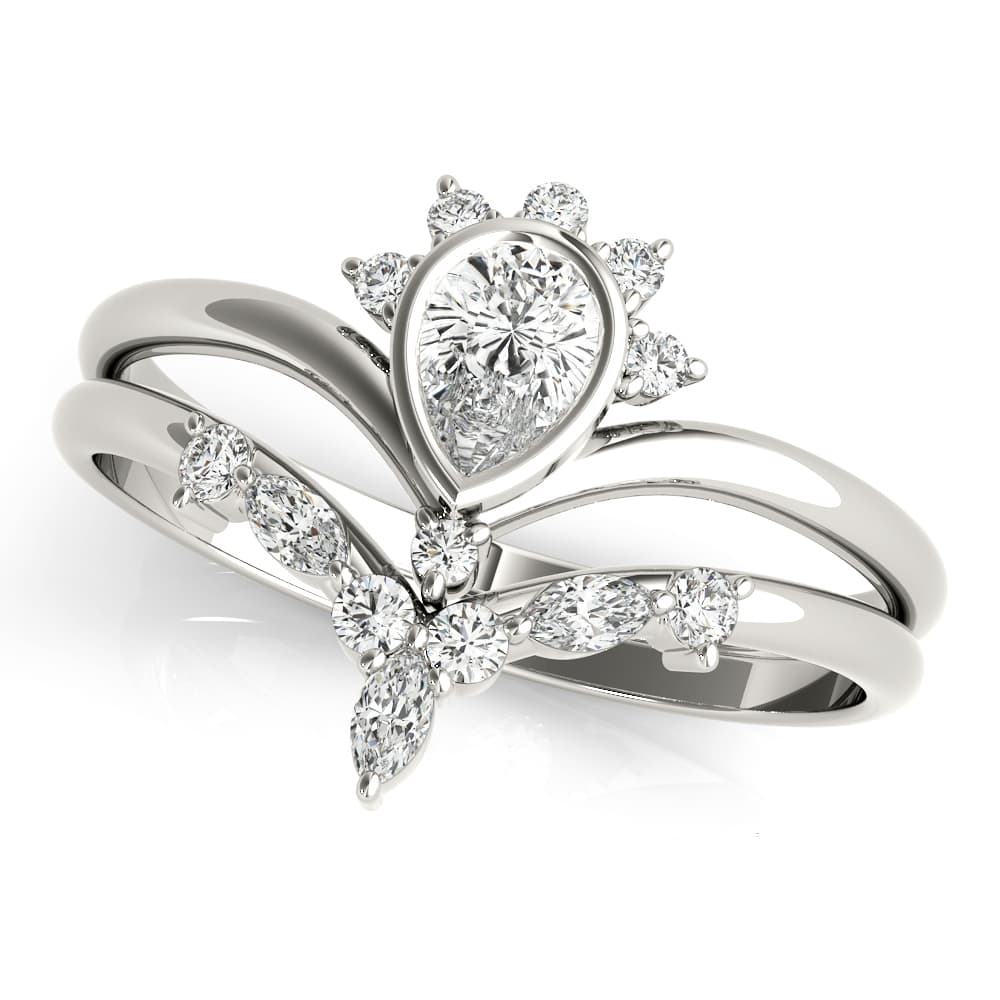 Chevron With Ps Shape Center (0.22 ct. tw.) — View 1