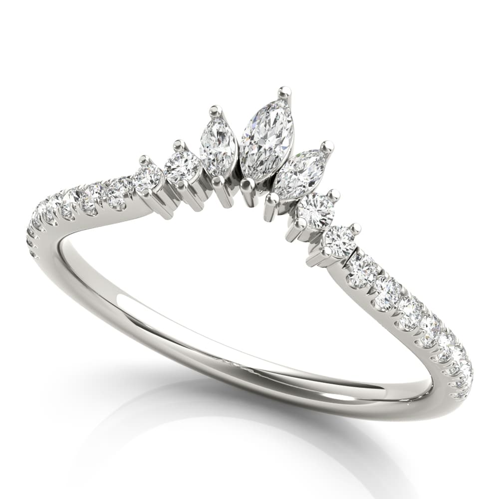 Round & Marquise Diamond Fashion Ring (0.27 ct. tw.) — View 1