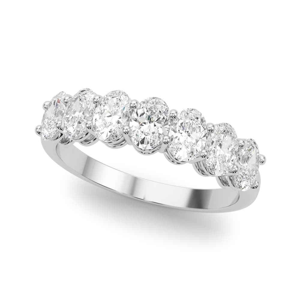 7-Stone Oval Shared Prong Band — 1 (1.05 ct. tw.) — View 1