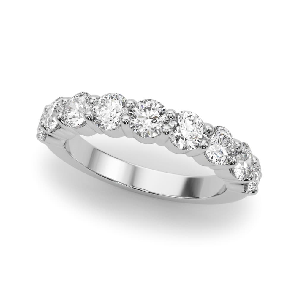 9-Stone Shared Prong Wedding Band — 20 PTS (1.8 ct. tw.) — View 1