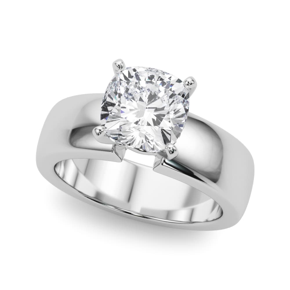 Solitaire Engagement Ring — style 85458 in 10k White Gold