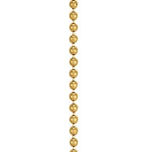 Bead Chain 1 mm 20 — 20 Inch Length — White Gold