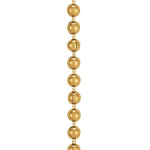 Bead Chain 1.5 mm 16 — 16 Inch Length — White Gold