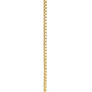 Box Chain .55 mm 24 — 24 Inch Length — White Gold