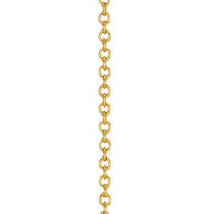 Cable Chain .7mm 16 — 20 Inch Length — White Gold