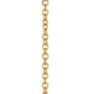 Cable Chain — 16 Inch Length — White Gold