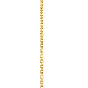Cable (dc) Chain .7 mm 16 — 16 Inch Length — White Gold