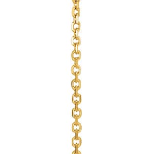 Cable Chain 1mm — 24 Inch Length — White Gold