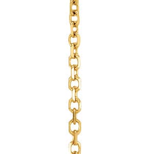 Cable (dc) Chain 1.5 mm 18 — 18 Inch Length — White Gold