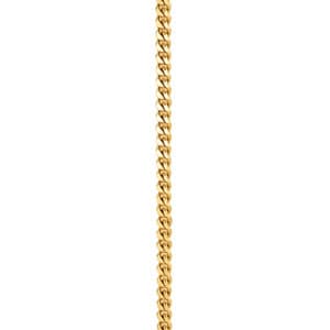 Curb Chain .7 mm 20 — 20 Inch Length — White Gold