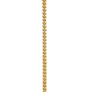 Curb Chain .9 mm 16 — 16 Inch Length — White Gold