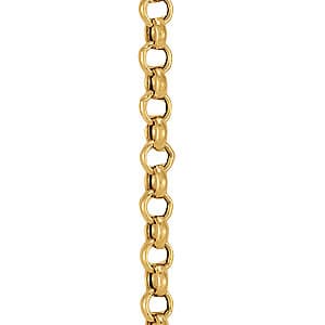 Rolo (hollow) Chain 1.9 mm 18 — 18 Inch Length — White Gold