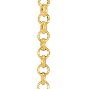 Rolo (hollow) Chain 2.4 mm 24 — 24 Inch Length — White Gold