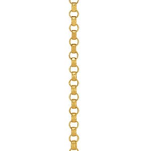Rolo (solid) Chain 1.1 mm 16 — 16 Inch Length — White Gold