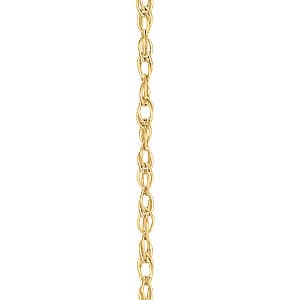 Rope Chain .85 mm 16 — 16 Inch Length — White Gold