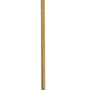 Snake Chains .8mm 16 — 20 Inch Length — White Gold