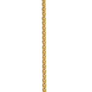 Wheat Chain .85 mm 20 — 20 Inch Length — White Gold
